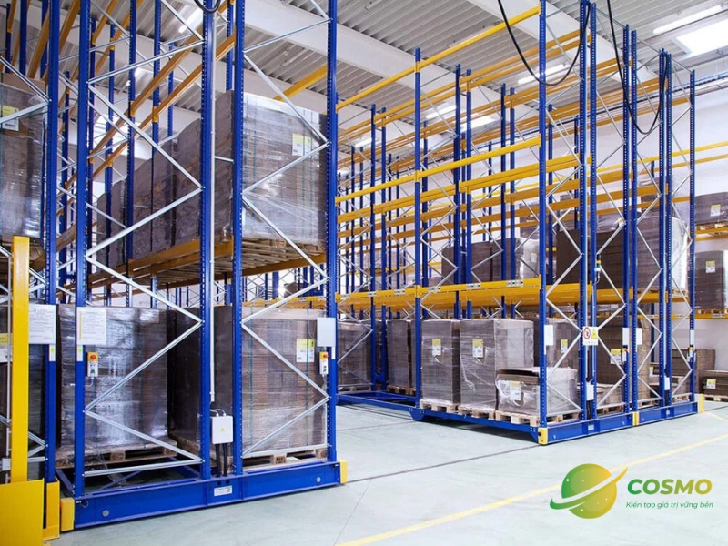 Kệ di động tự động đáp ứng nhu cầu lưu trữ cho nhiều ngành hàng khác nhau