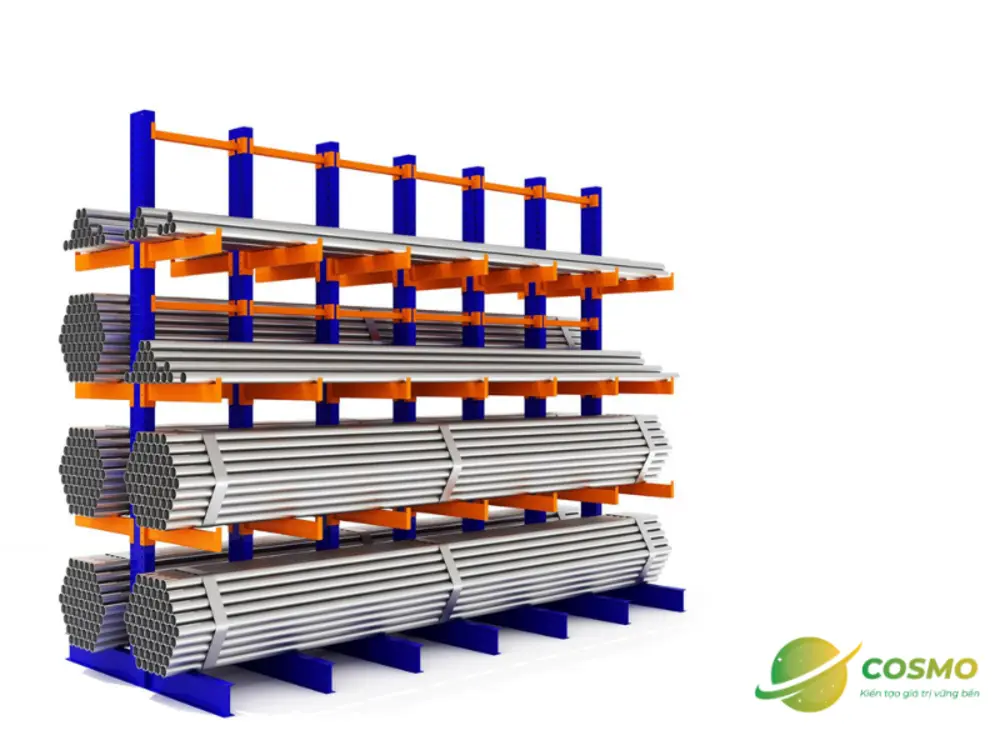 đặc điểm Cantilever Rack là tối ưu hàng hóa cồng kềnh