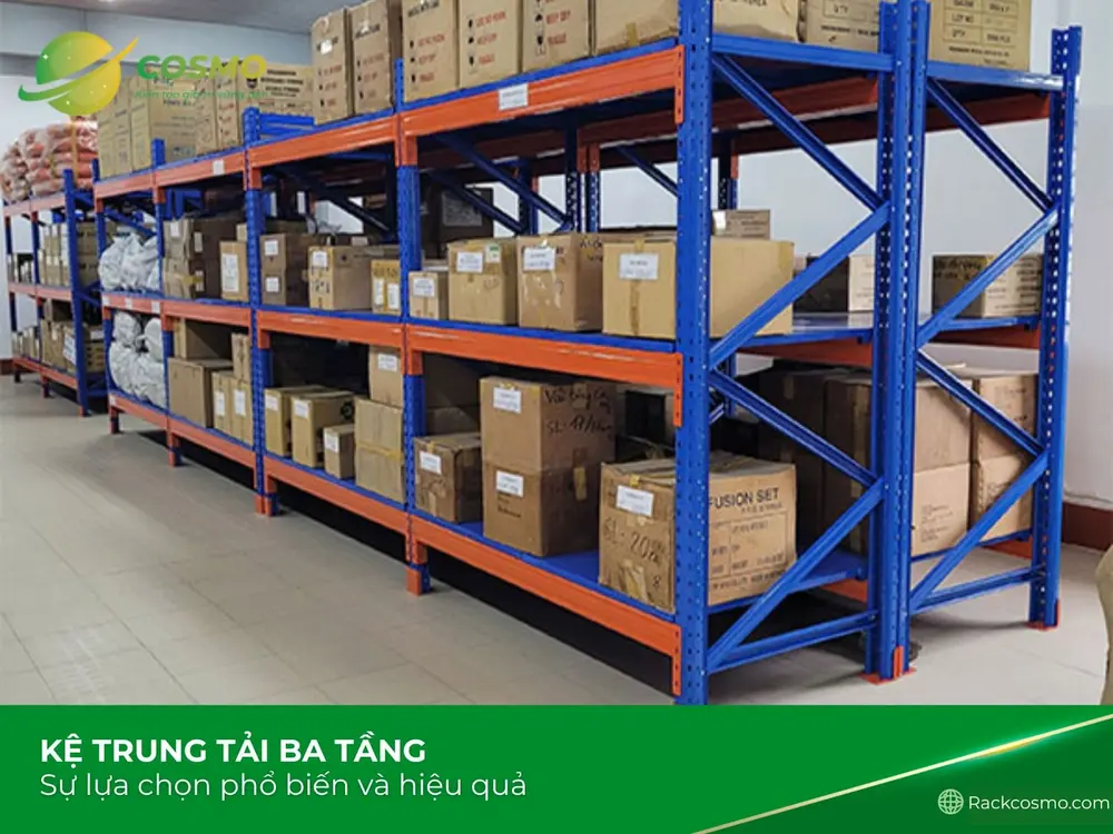 Kệ trung tải 3 tầng
