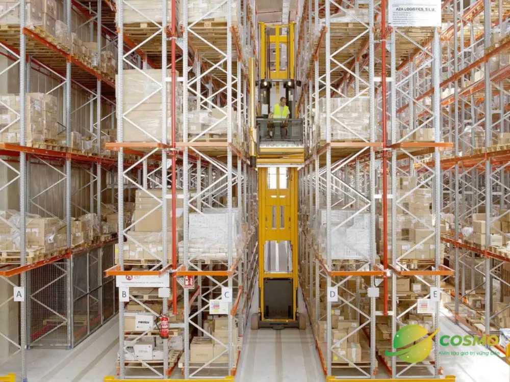 Kệ VNA – Kệ Narrow Aisle tối ưu hóa không gian kho hàng