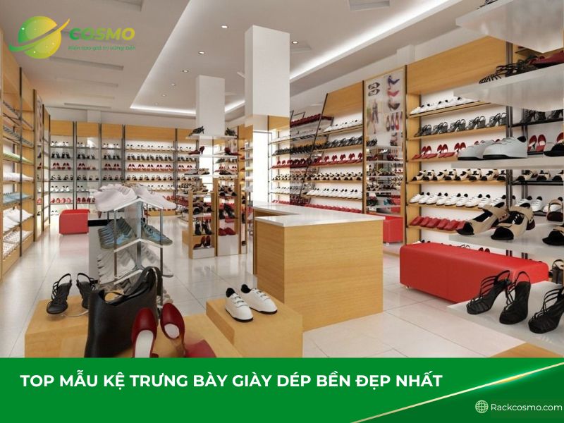 Kệ trưng bày giày dép bền đẹp