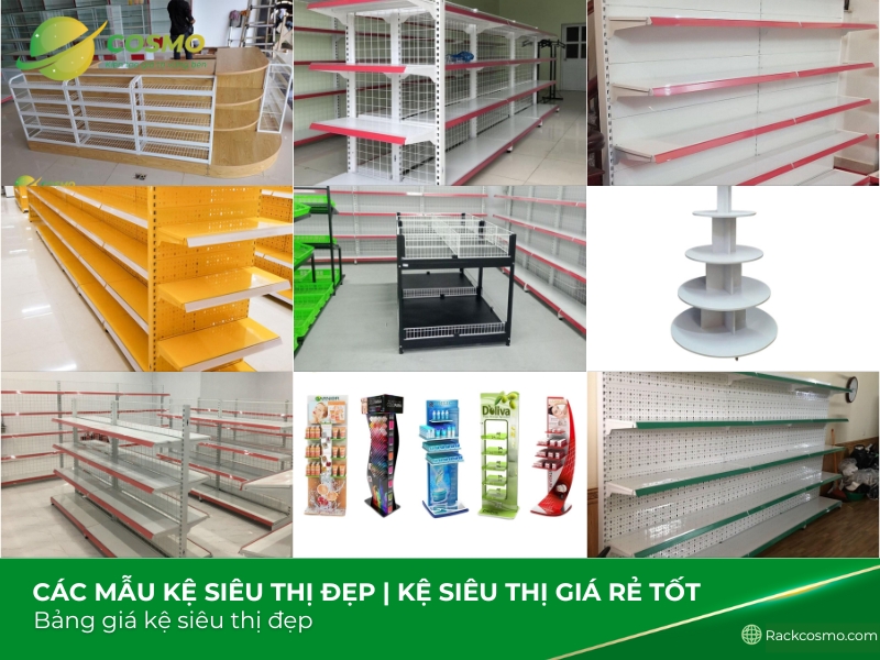 Các mẫu kệ siêu thị đẹp