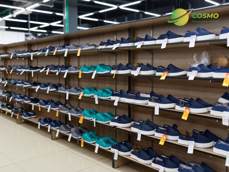 Kệ tôn liền bền đẹp để trưng bày giày dép