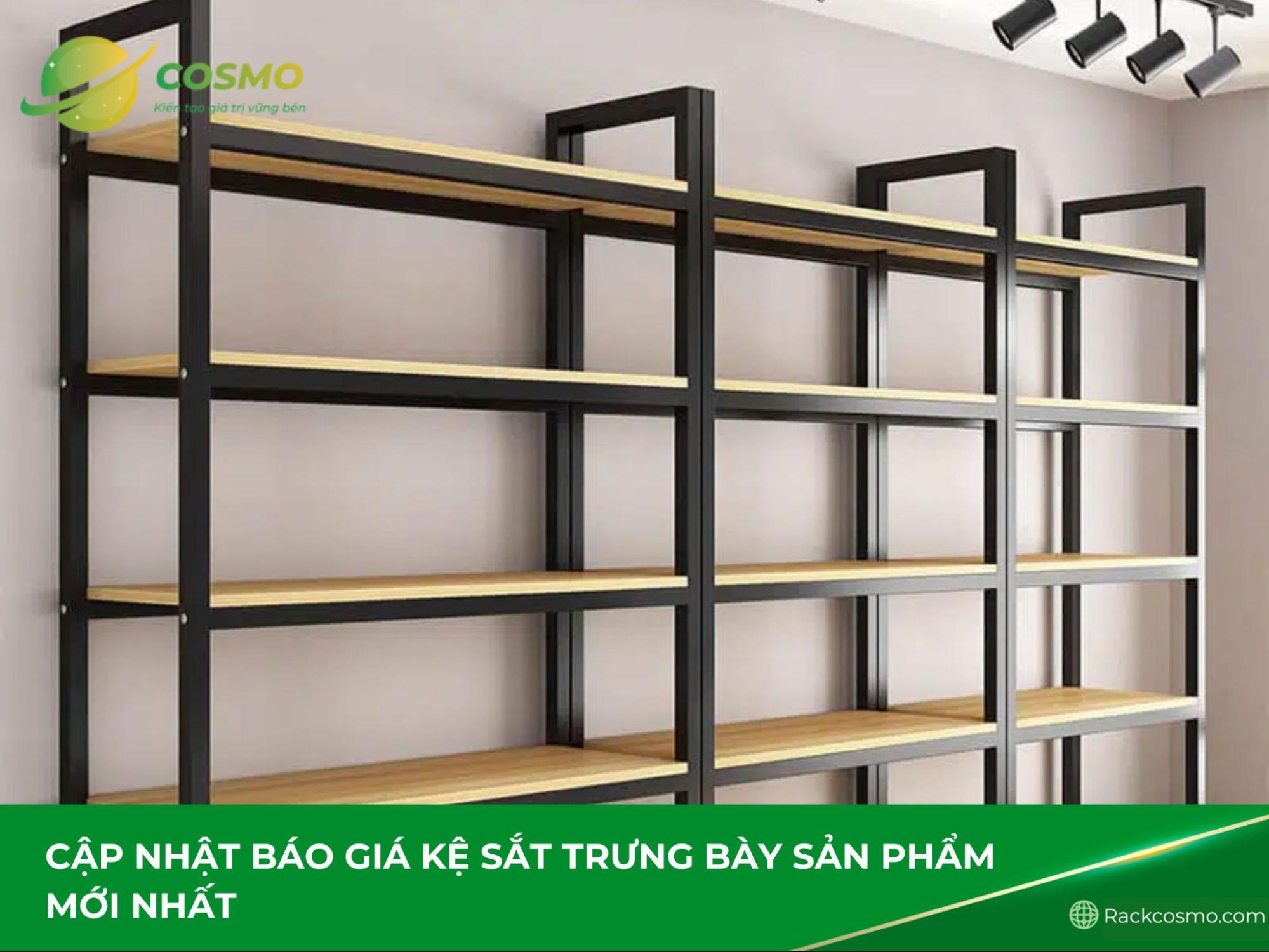 Kệ sắt trưng bày sản phẩm