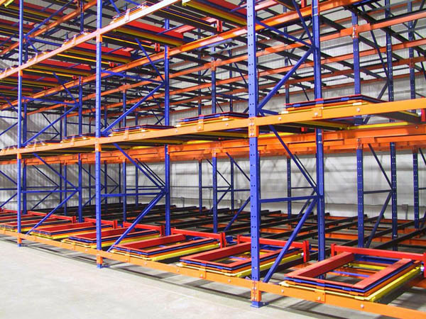 Kệ Push Back và ứng dụng thực tế trong logistics hiện đại