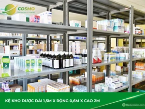 Kệ kho dược dài 1,5m x rộng 0,6m x cao 2m tại Hà Nội