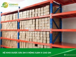 Kệ kho dược dài 2m x rộng 0,6m x cao 2m Hà Nội
