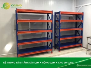 Kệ Trung Tải 5 tầng Dài 1,5m x Rộng 0,6m x Cao 2m-2,5m tại hà nội
