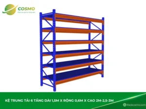 Kệ trung tải 6 tầng Dài 1,5m x Rộng 0,6m x Cao 2m-2,5-3m Hà Nội
