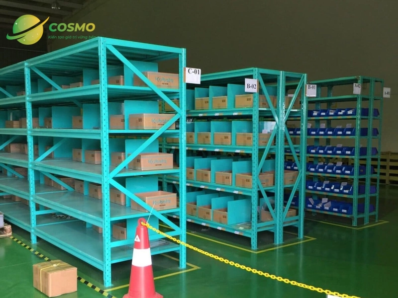 Rackcosmo là thương hiệu hàng đầu trong việc sản xuất kệ trung tải 6 tầng 