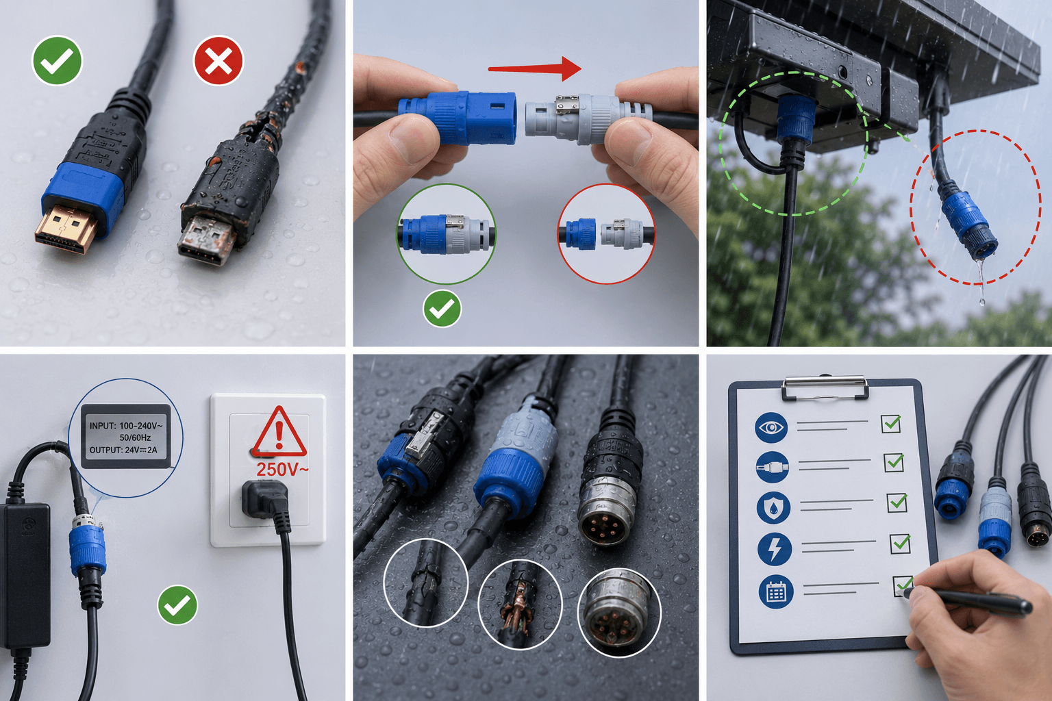 lưu ý khi sử dụng dây cáp
